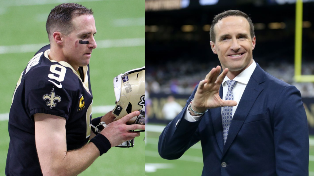 Drew brees makes his nbc debut, internet amazed by his new hair